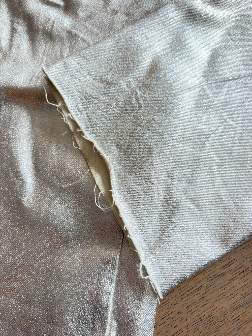 Zara ZW Collection Metallic Silver Boyfriend Jeans - Picture 7 of 7